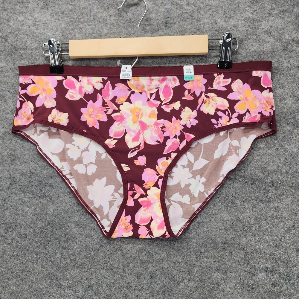 Maurices Panties Womens XXL Red Floral